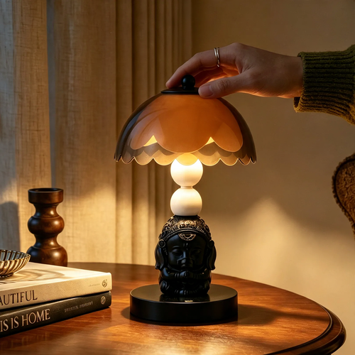Nachttischlampe mit Elefanten-Motiv, Vintage-Stil