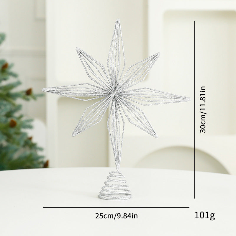Weihnachtsbaumspitze Stern aus Eisen