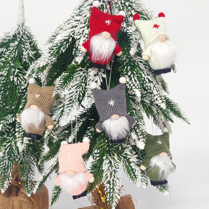 Dekorativer Weihnachts-Wichtelanhänger mit Bommelmütze