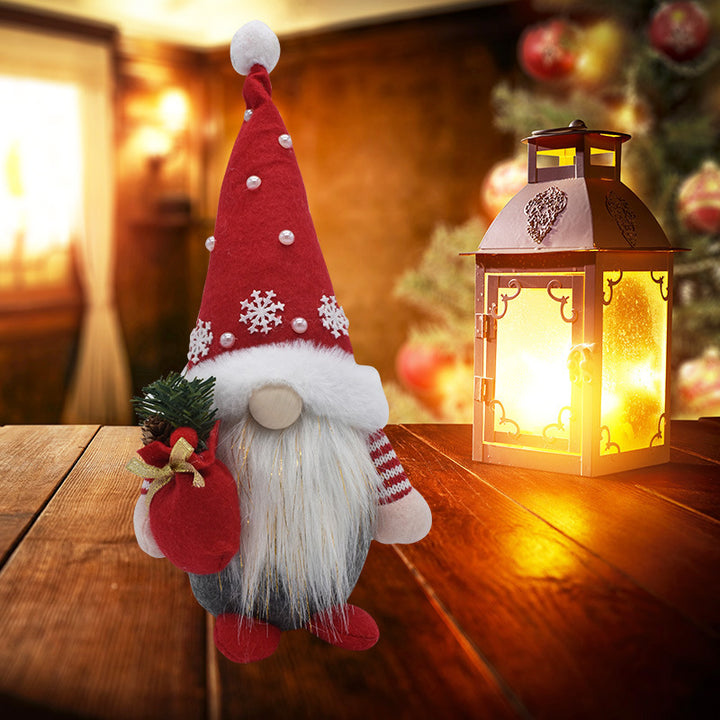 Weihnachts-Wichtel Dekofigur aus Stoff