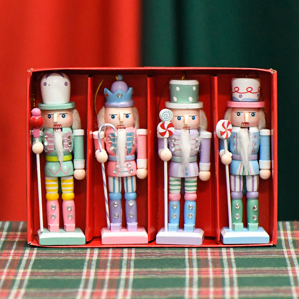 Nussknacker-Set im skandinavischen Stil, 13 cm