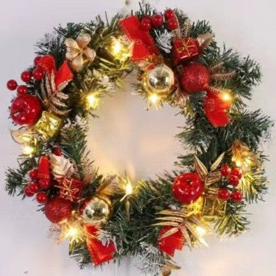 Beleuchteter Weihnachtskranz, 40 cm