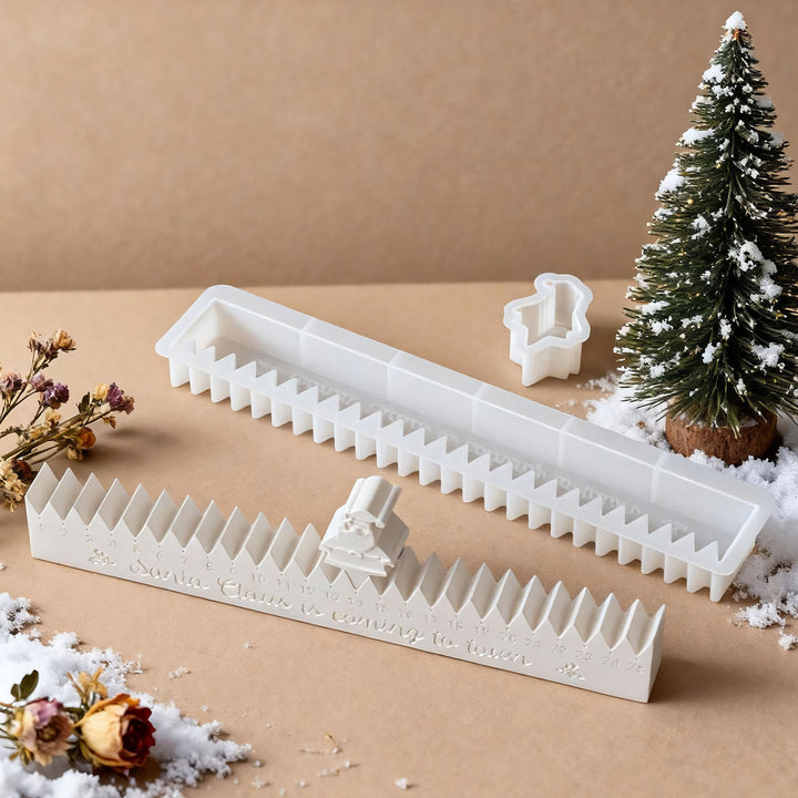 Silikon-Gießform für Weihnachts-Countdown-Kalender