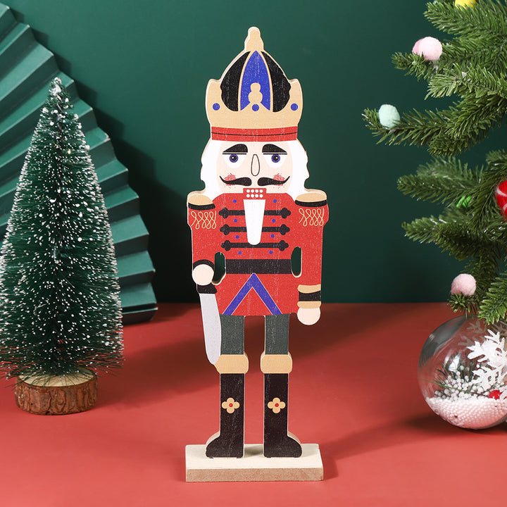 Dekorative Nussknacker-Figur aus Buchenholz