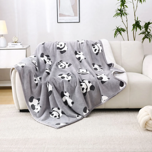 Kinder-Wolldecke aus Fleece, Cartoon-Design