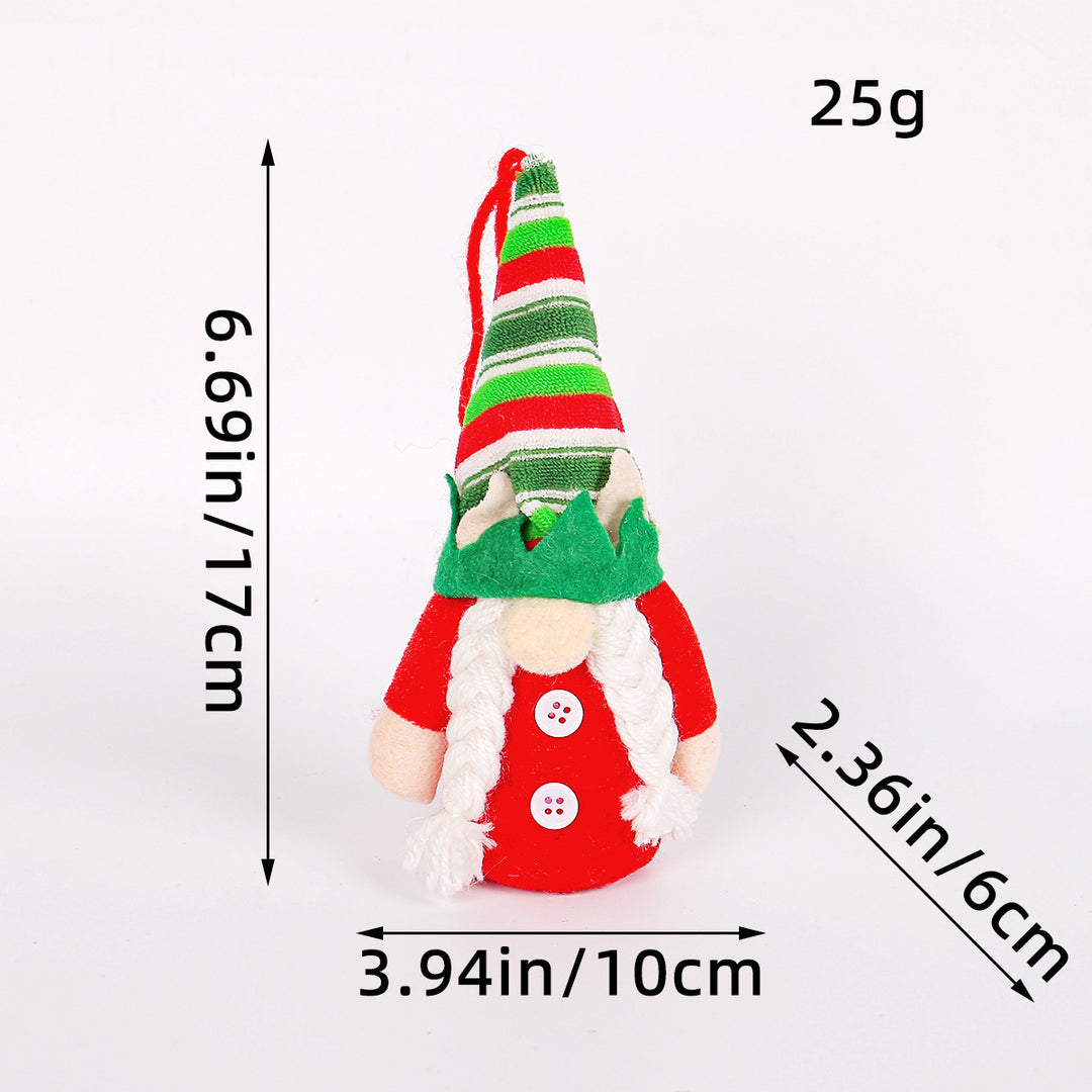 Leuchtende Weihnachts-Wichtelfigur mit Pailletten