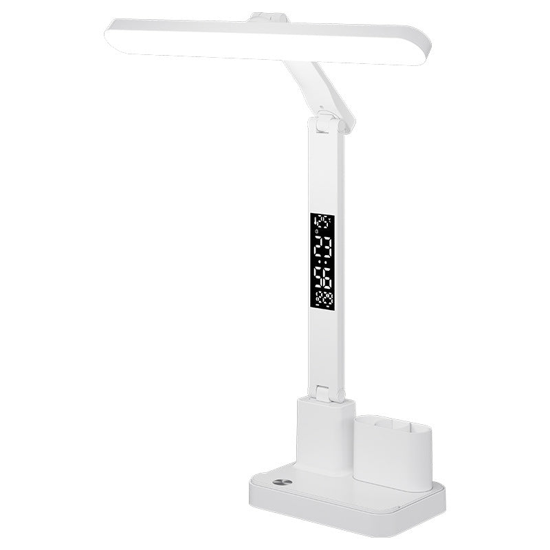 LED-Schreibtischlampe mit Vollspektrumlicht und Uhranzeige