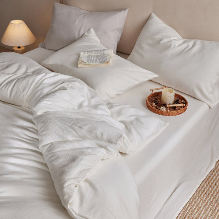 Lyocell-Bettwäsche-Set, 4-teilig, Sommerbettwäsche