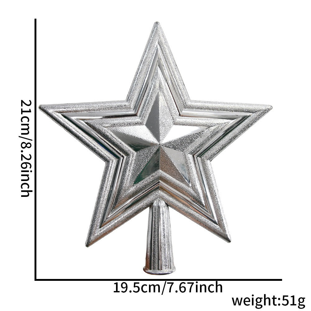 Weihnachtsbaum-Spitzenstern, 3D-Design