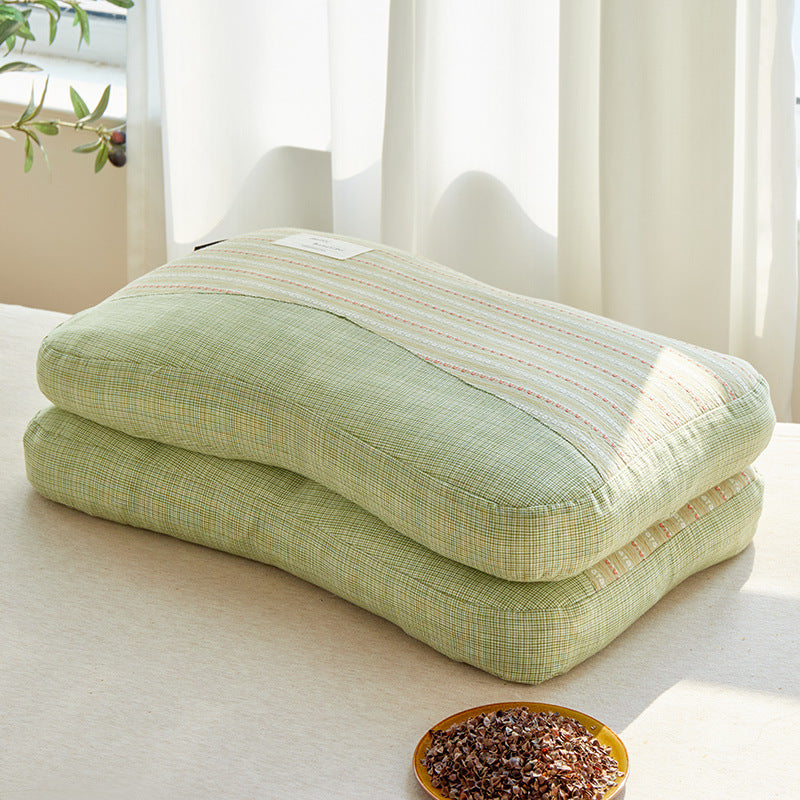 Buchweizen-Kopfkissen, 32×52 cm, Baumwolle