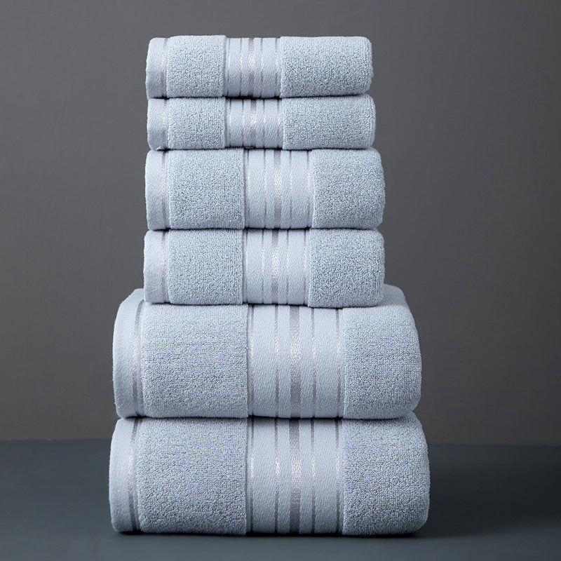 Badetuch-Set aus Baumwolle, 6-teilig