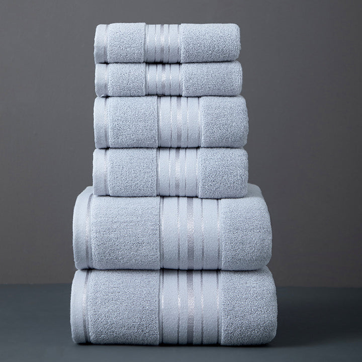 Badetuch-Set aus Baumwolle, 6-teilig
