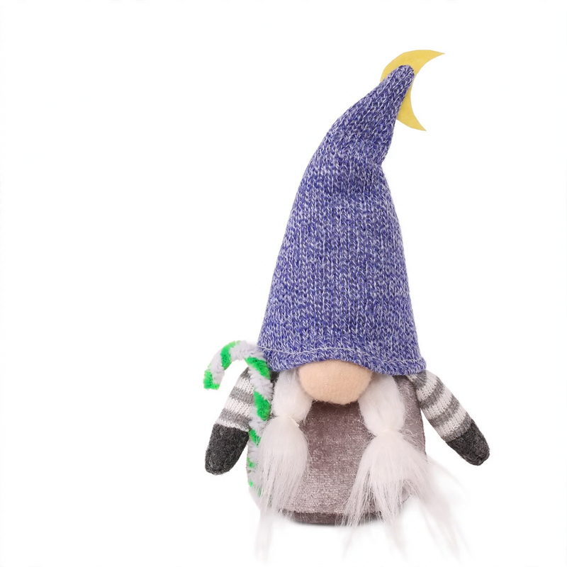 Weihnachts-Wichtelfigur mit Stern und Geweih, 18x7 cm