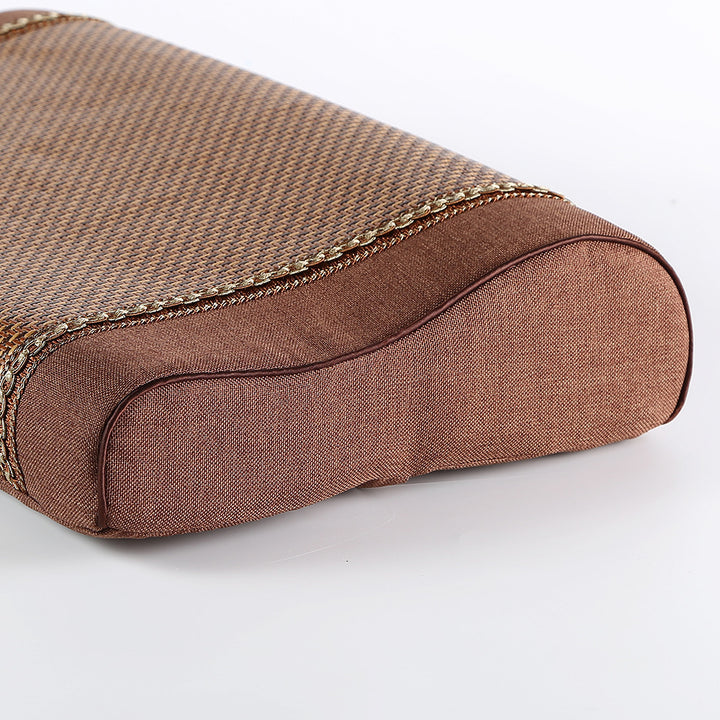Memory-Foam Kissen mit abnehmbarem Rattan-Bezug