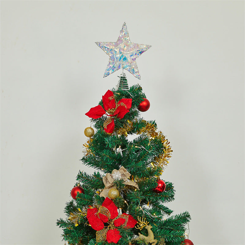 LED-Weihnachtsbaumspitze Stern, Drahtgeflecht