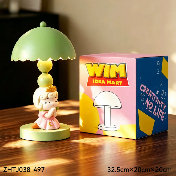Prinzessin Tischlampe, Nachttischlampe, 3-stufig dimmbar