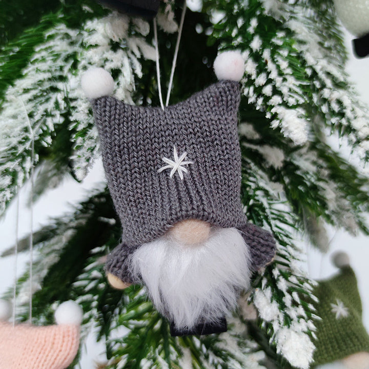 Dekorativer Weihnachts-Wichtelanhänger mit Bommelmütze