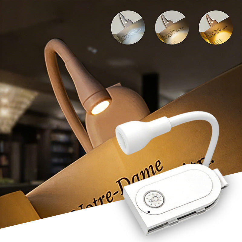 Mini-LED-Leselampe mit Clip, tragbar