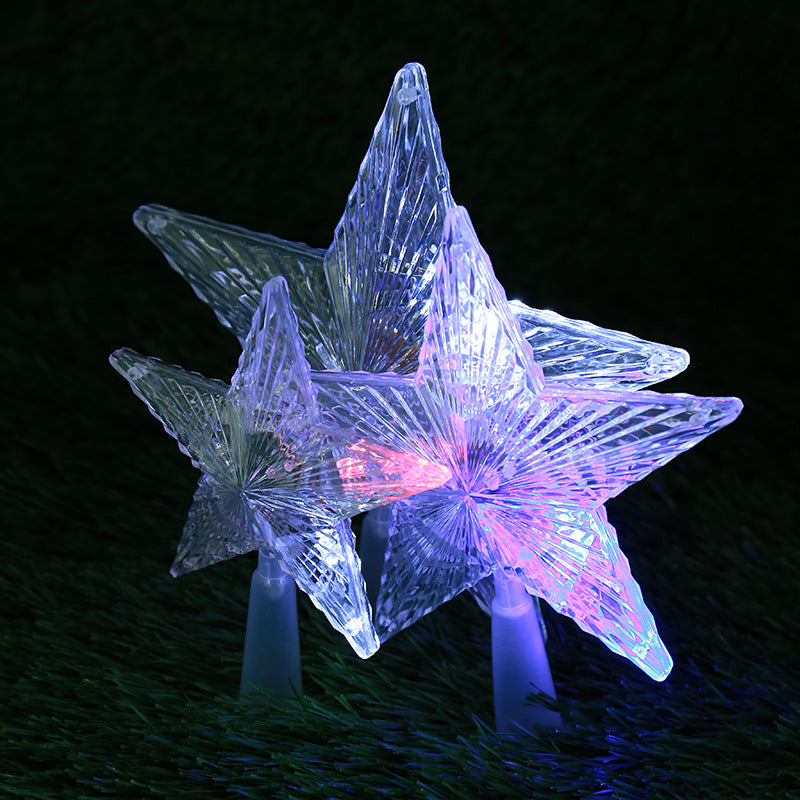 Leuchtender Weihnachtsbaum-Stern