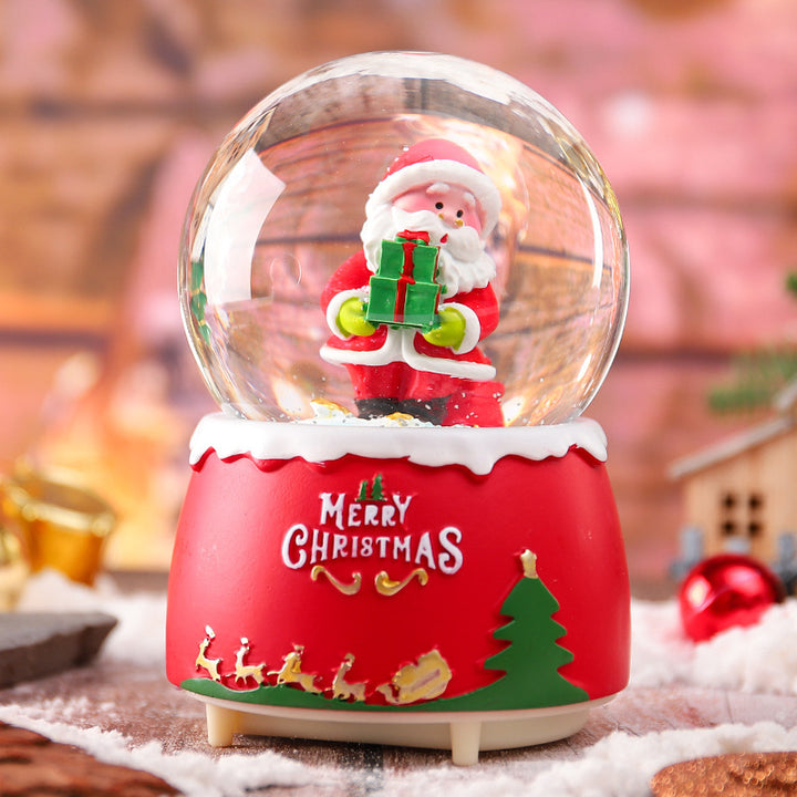 Dekoratives Weihnachtskugel-Musikspieluhr-Set