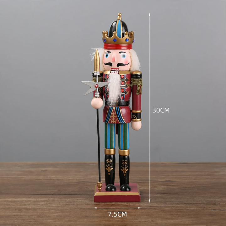 Dekorative Nussknacker-Figur aus Holz, europäischer Stil