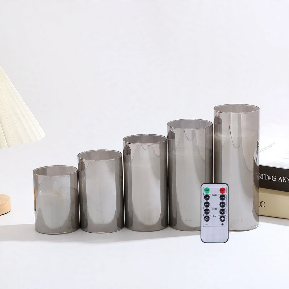 Elektronische LED-Kerze im Glasgehäuse