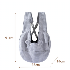 Haustiertasche aus Segeltuch, Kopf oben
