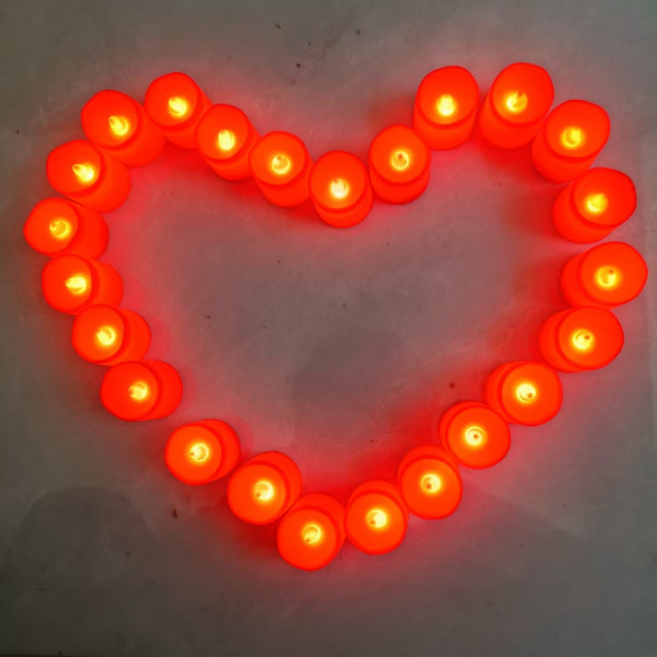 LED-Kerzenlicht mit Wellenrand, PP-Kunststoff