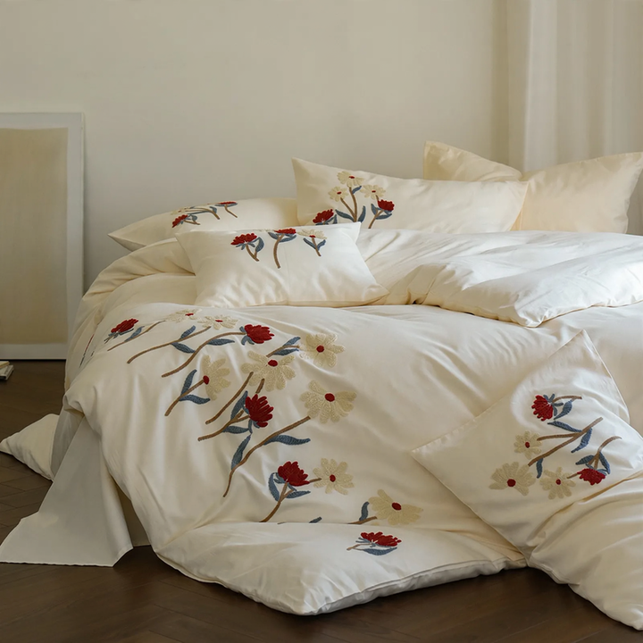 Bettwäsche-Set, Baumwolle, 4-teilig, Herbst-Winter, flauschig
