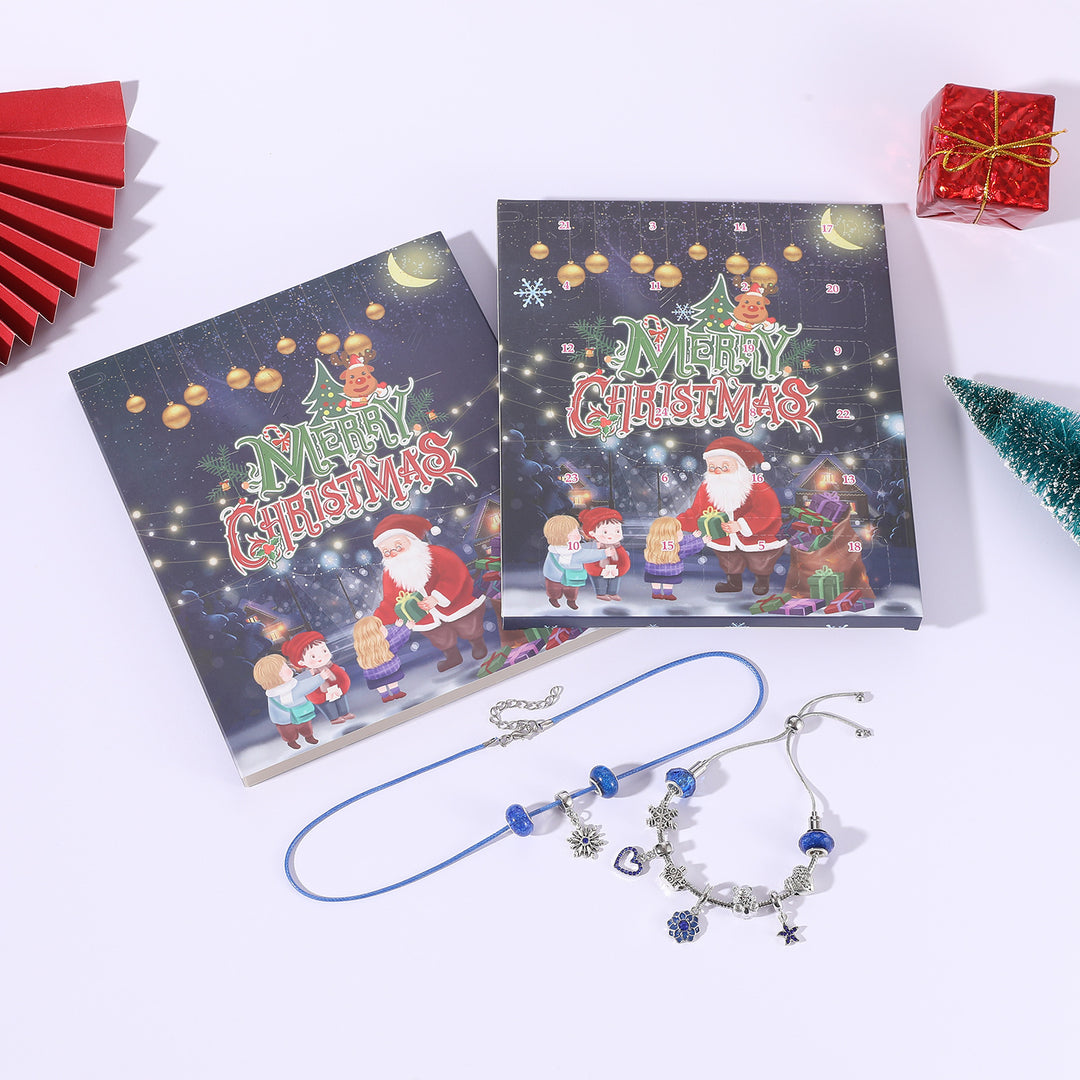 Weihnachts-Adventskalender mit DIY-Armband-Set