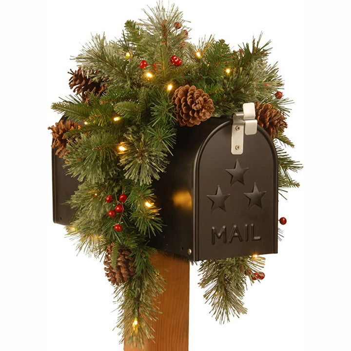 Weihnachtlicher Briefkasten-Kranz, 90 cm