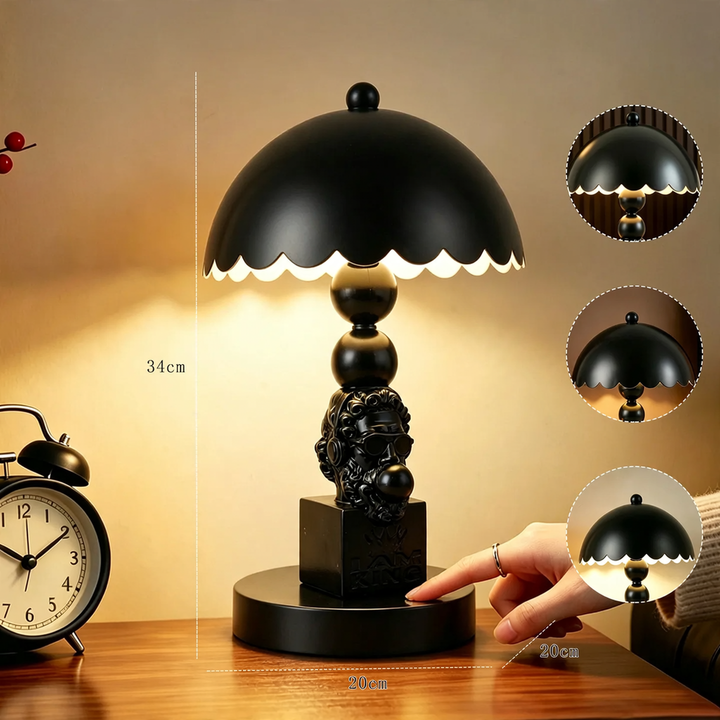 Vintage Bubble King Tischlampe mit Farbwechsel
