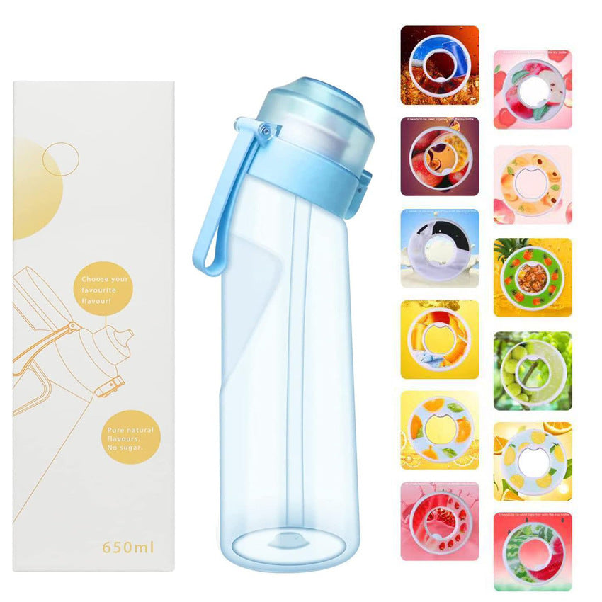 Tritan-Sportflasche mit 12 Geschmacksringen, 650 ml