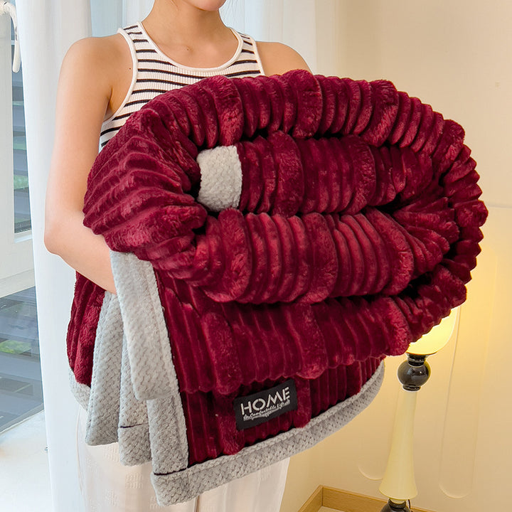 Flauschige Wohndecke, unifarben, verschiedene Größen