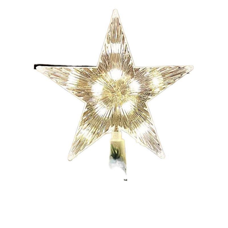 Leuchtende Weihnachtsbaum-Spitze mit Lichtmodi