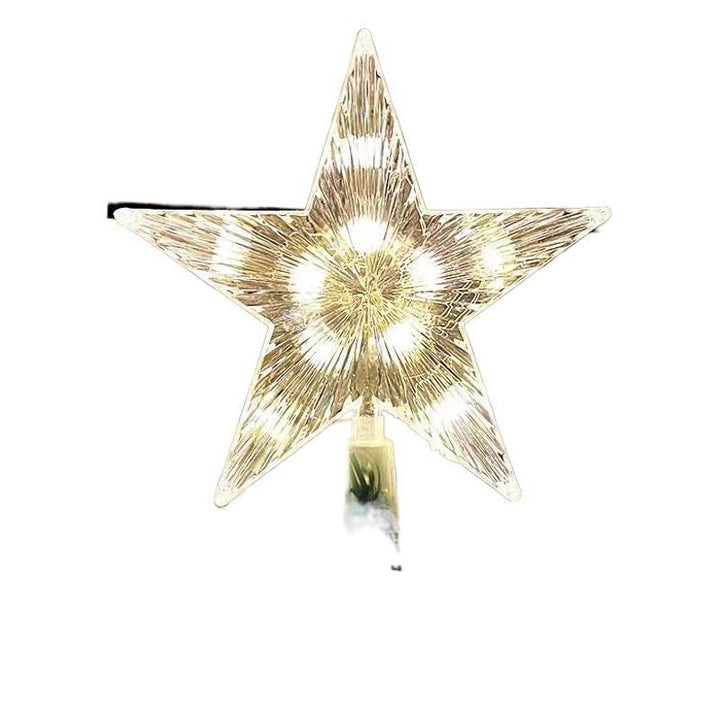 Leuchtende Weihnachtsbaum-Spitze mit Lichtmodi