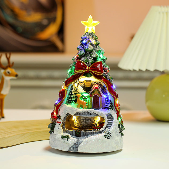 Beleuchtete Weihnachts-Spieluhr mit Musik