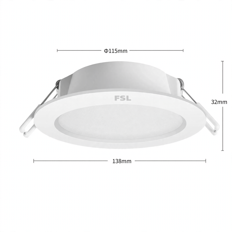 LED-Einbauleuchte für Decke und Flur
