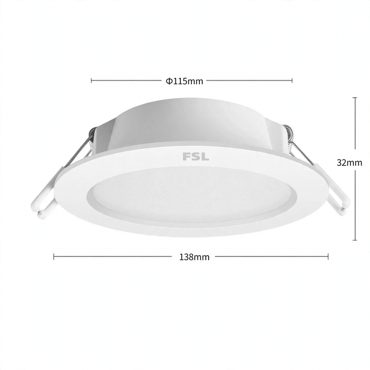 LED-Einbauleuchte für Decke und Flur