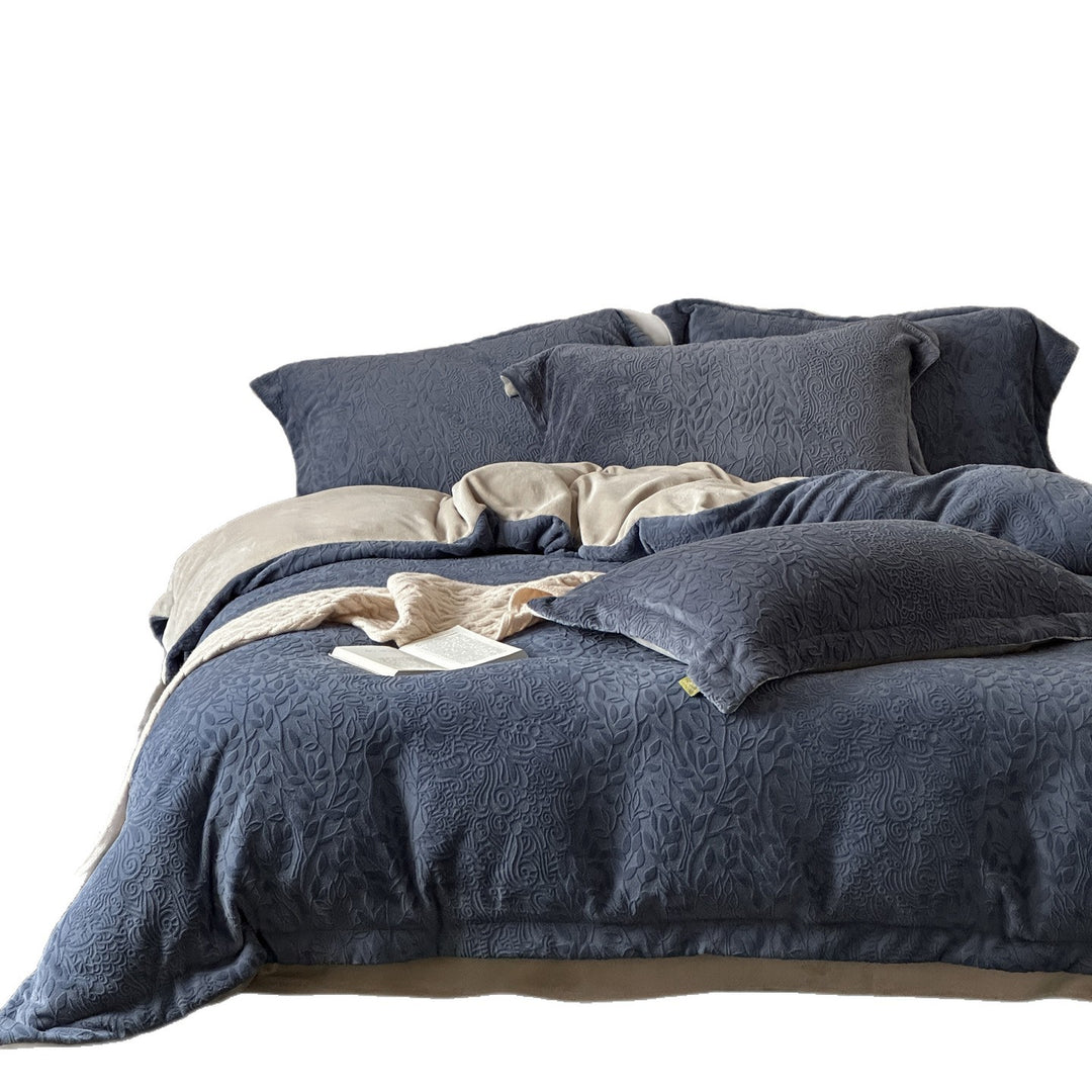 Milchfaser-Bettwäsche-Set, 4-teilig, Winterqualität