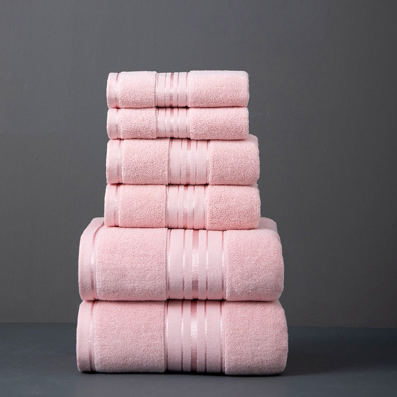 Badetuch-Set aus Baumwolle, 6-teilig