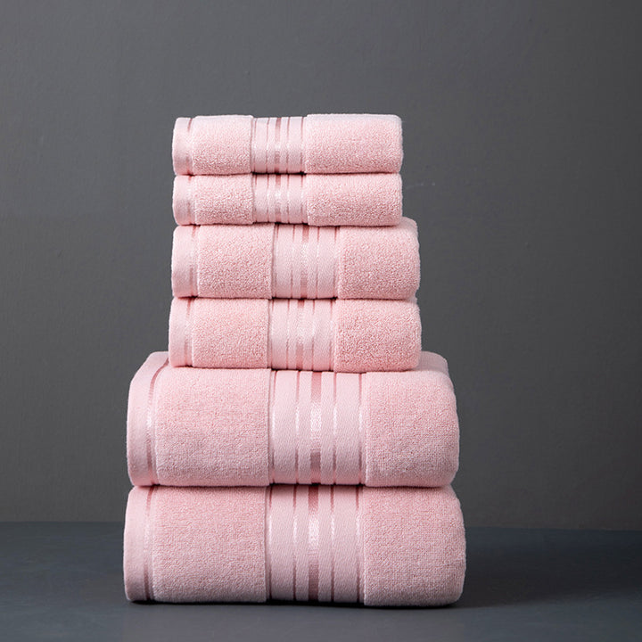 Badetuch-Set aus Baumwolle, 6-teilig