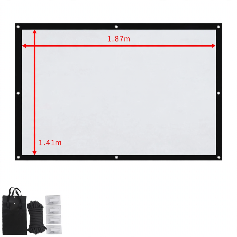 Projektionsleinwand, Leinwand aus Segeltuch