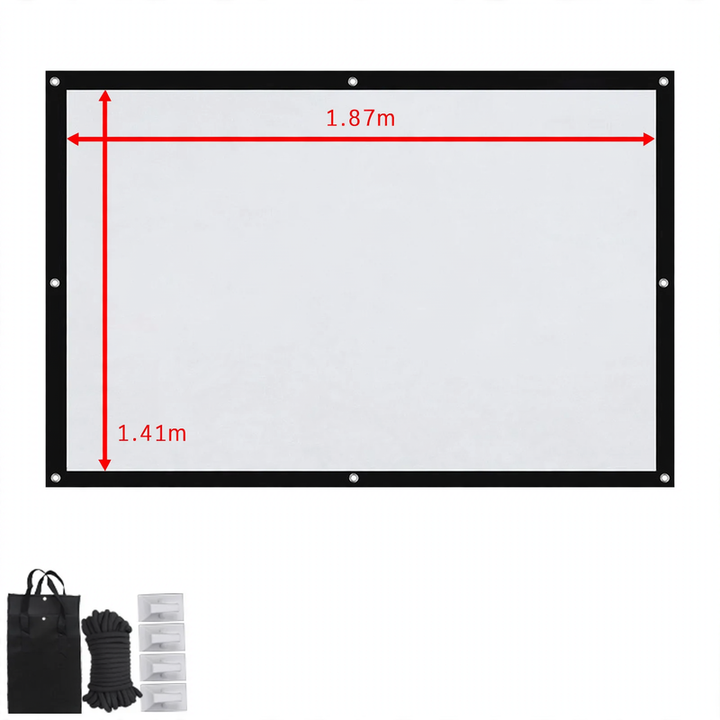 Projektionsleinwand, Leinwand aus Segeltuch