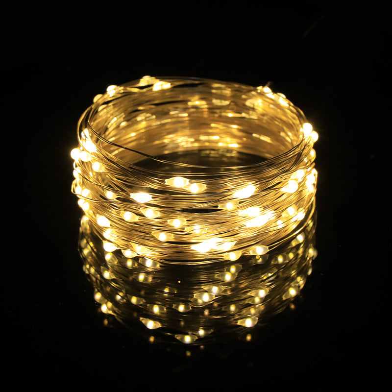 LED-Sternen-Lichterkette, Kupferdraht