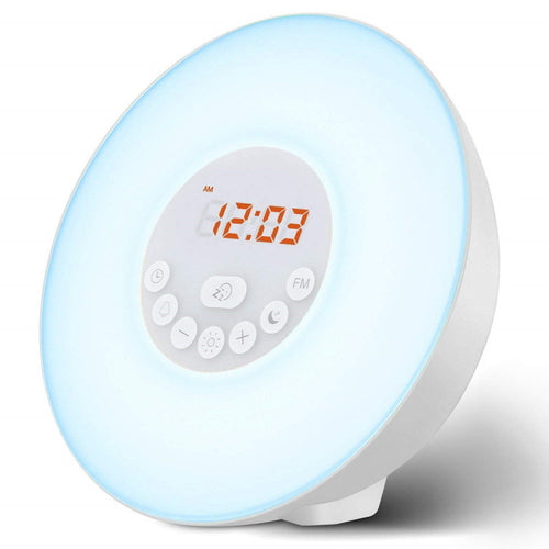 LED-Wecklicht mit Sonnenaufgangssimulation und FM-Radio
