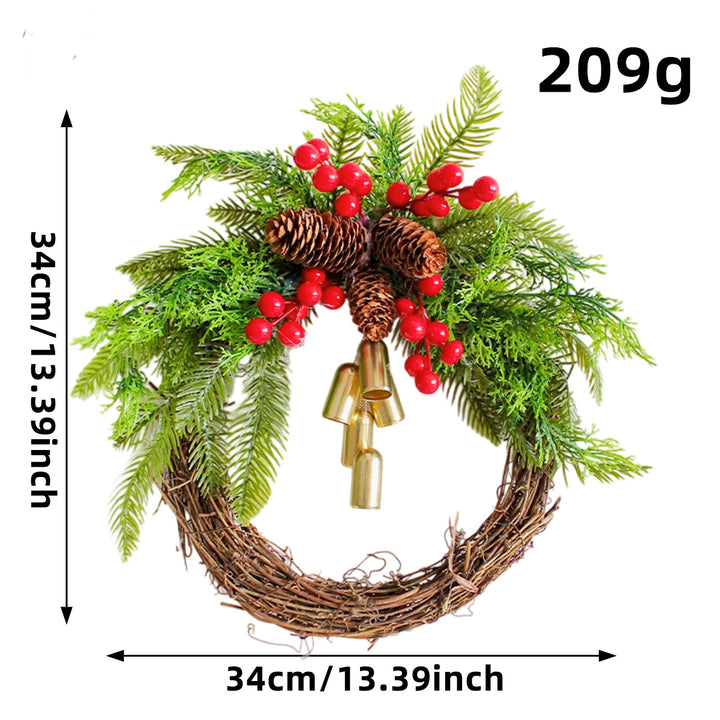 Weihnachtskranz mit Glocken im Landhausstil
