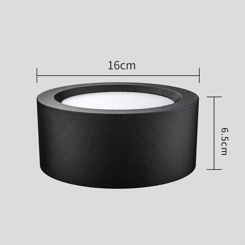 LED-Aufbauleuchte, rund, ohne Bohren