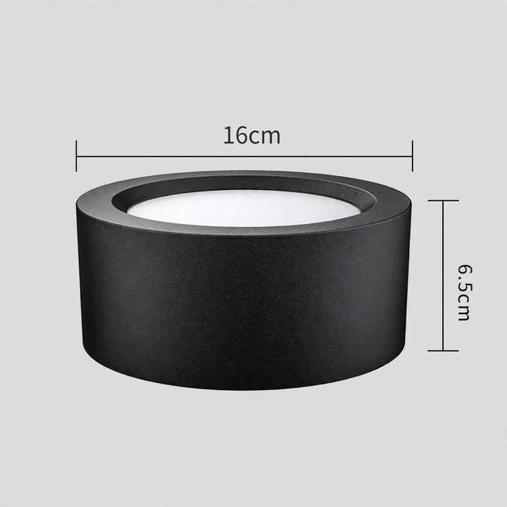 LED-Aufbauleuchte, rund, ohne Bohren