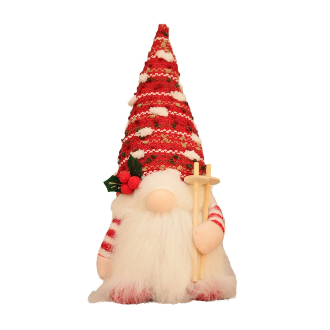 Beleuchtete Wichtelfigur mit Strickmütze